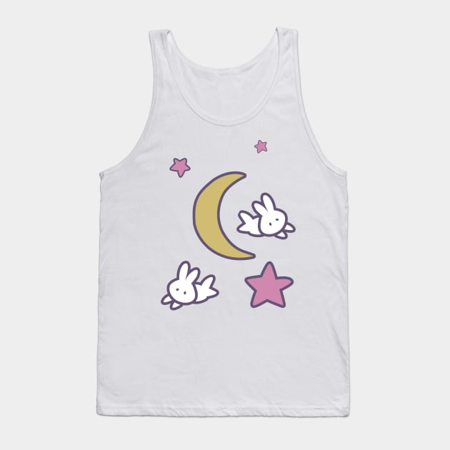 Sailor Moon Usagi Stars Bunny Moon Tshirt Tank Top by adorpheus